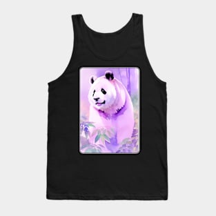 Panda Watercolor Portrait 3 Tank Top